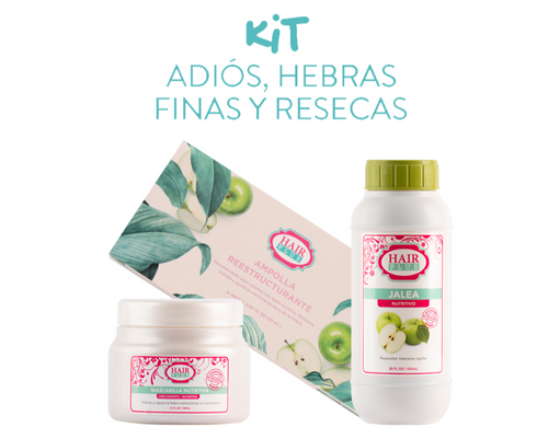 KIT ADIOS HEBRAS FINAS Y RESECAS