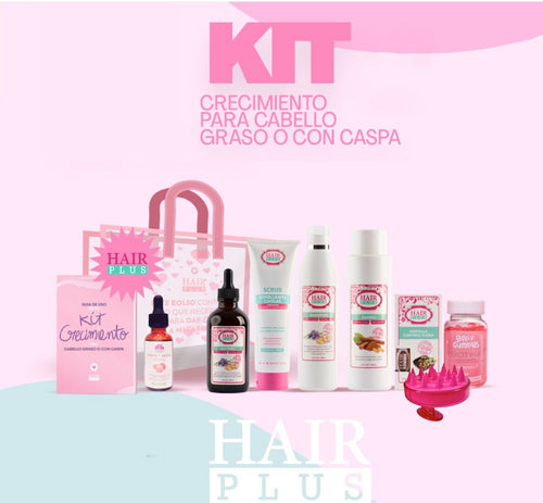 KIT 2 CRECIMIENTO CABELLO GRASO O CON CASPA