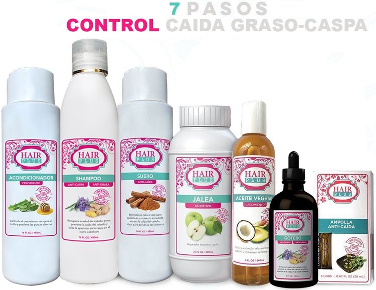 KIT 7 PASOS CONTROL CAIDA GRASO-CASPA