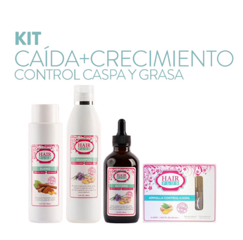 KIT CAIDA +CRECIMIENTO CONTROL CASPA GRASA